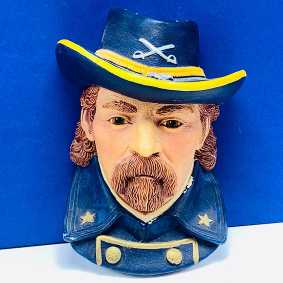 General George Custer chalkware Bosson wall decor